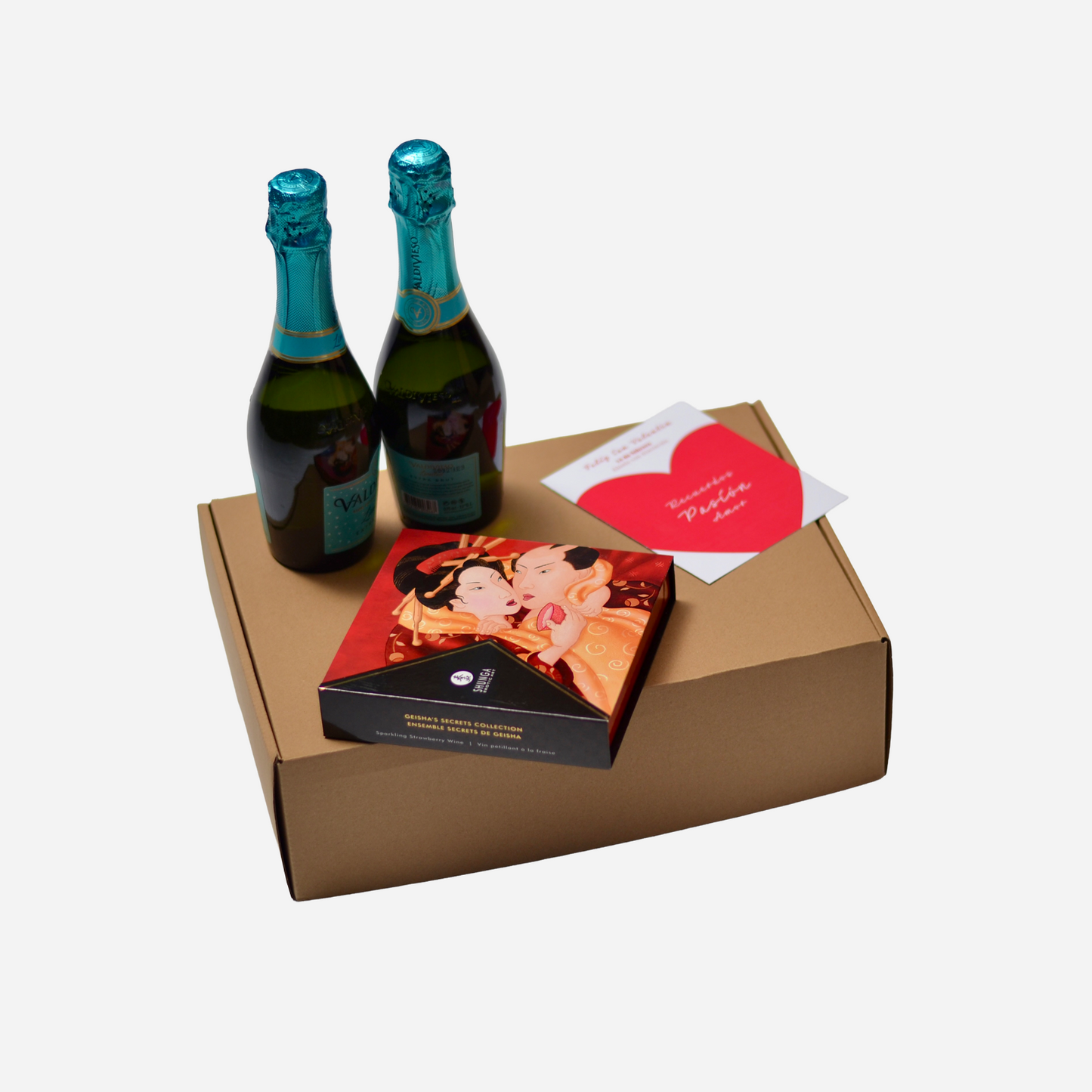 Parejas +18 set de 5 productos SHUNGA + 2 Espumantes 375cc
