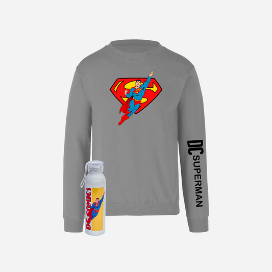 Polerón polo más botella de agua Classic Superman DC COMICS
