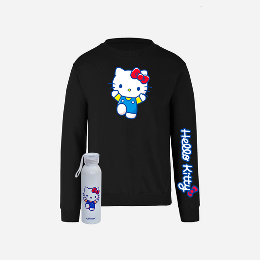 Polerón polo más botella de agua Hello Kitty