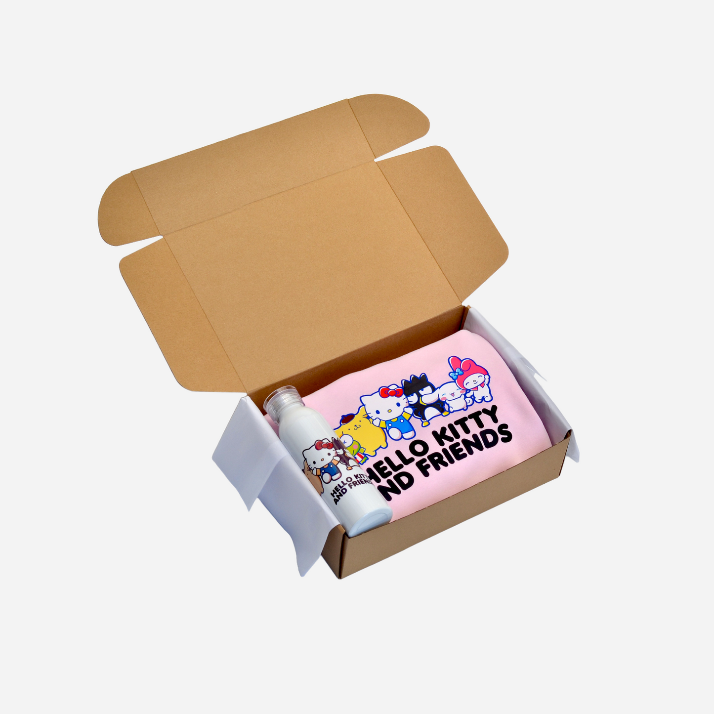 Polerón canguro más botella de agua Sanrio