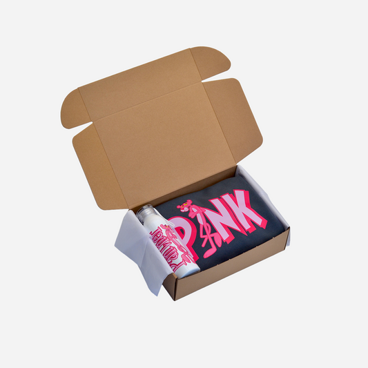 Polerón polo más botella de agua Pantera Rosa