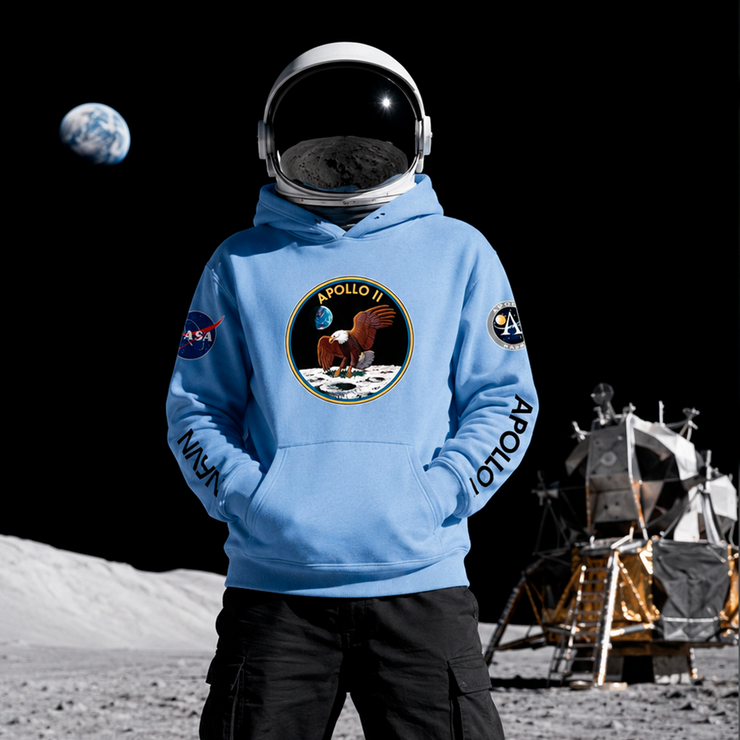Polerón canguro Apolo 11 NASA - inspirado en la gesta heroica de 1969