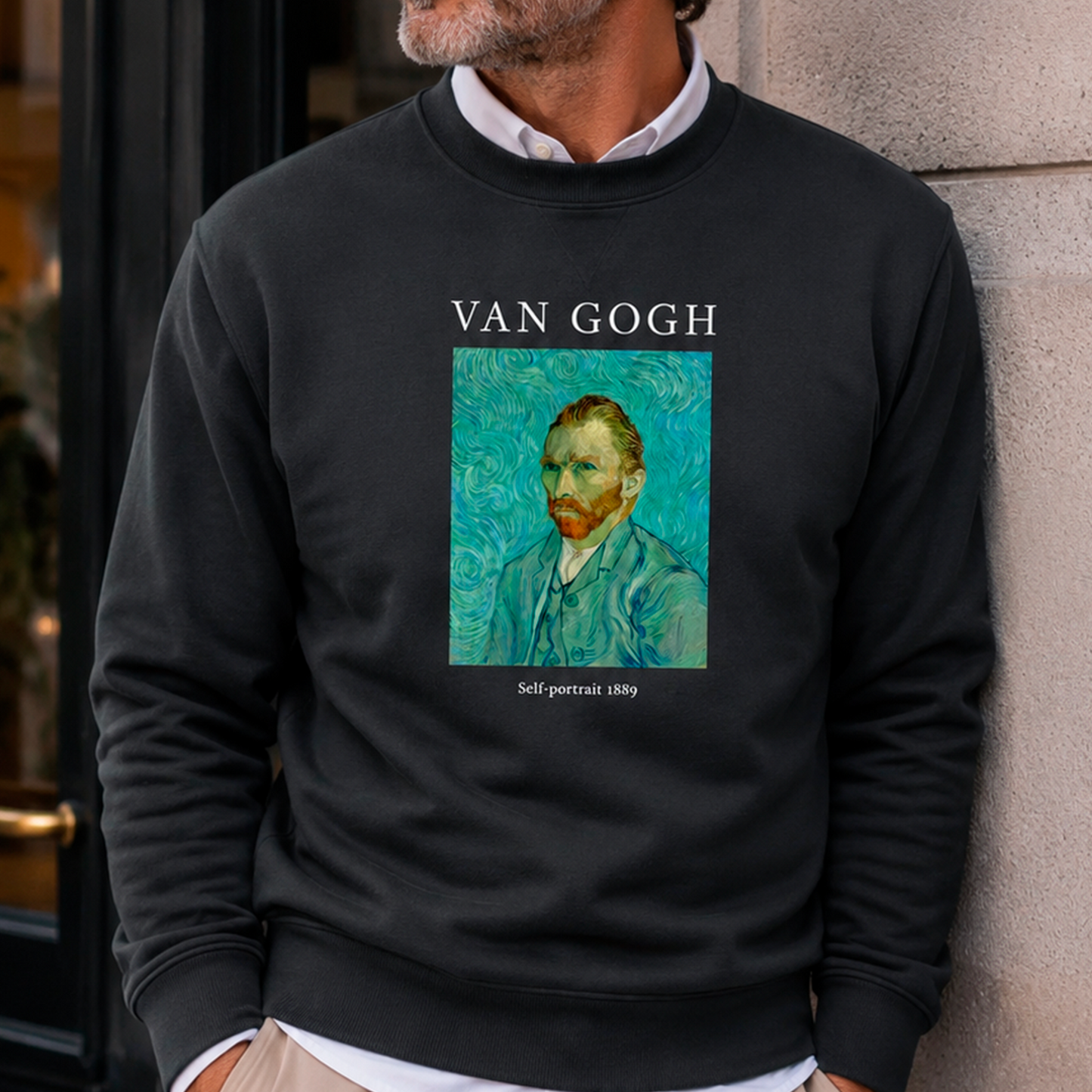 Polerón polo Arte Van Gogh - Self-portrait 1889