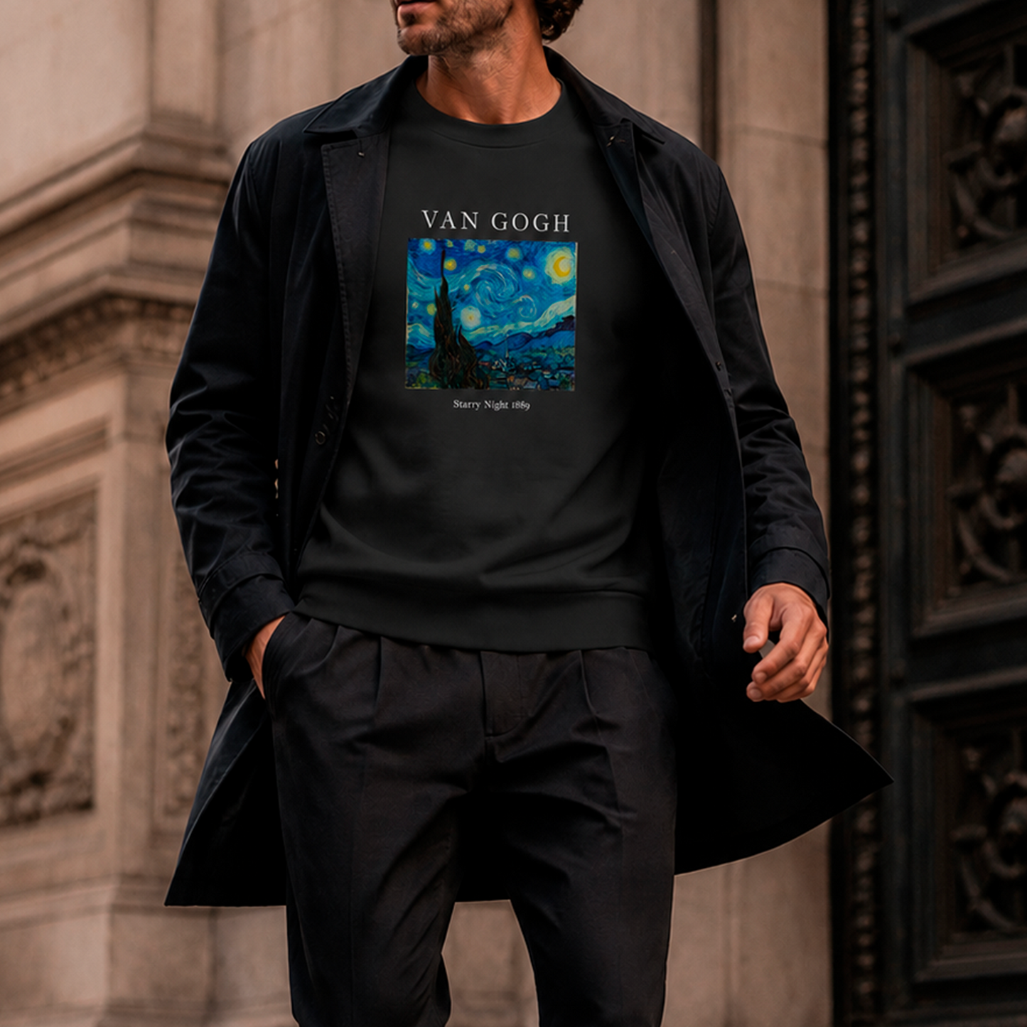 Polerón polo Arte Van Gogh - Starry Night 1889
