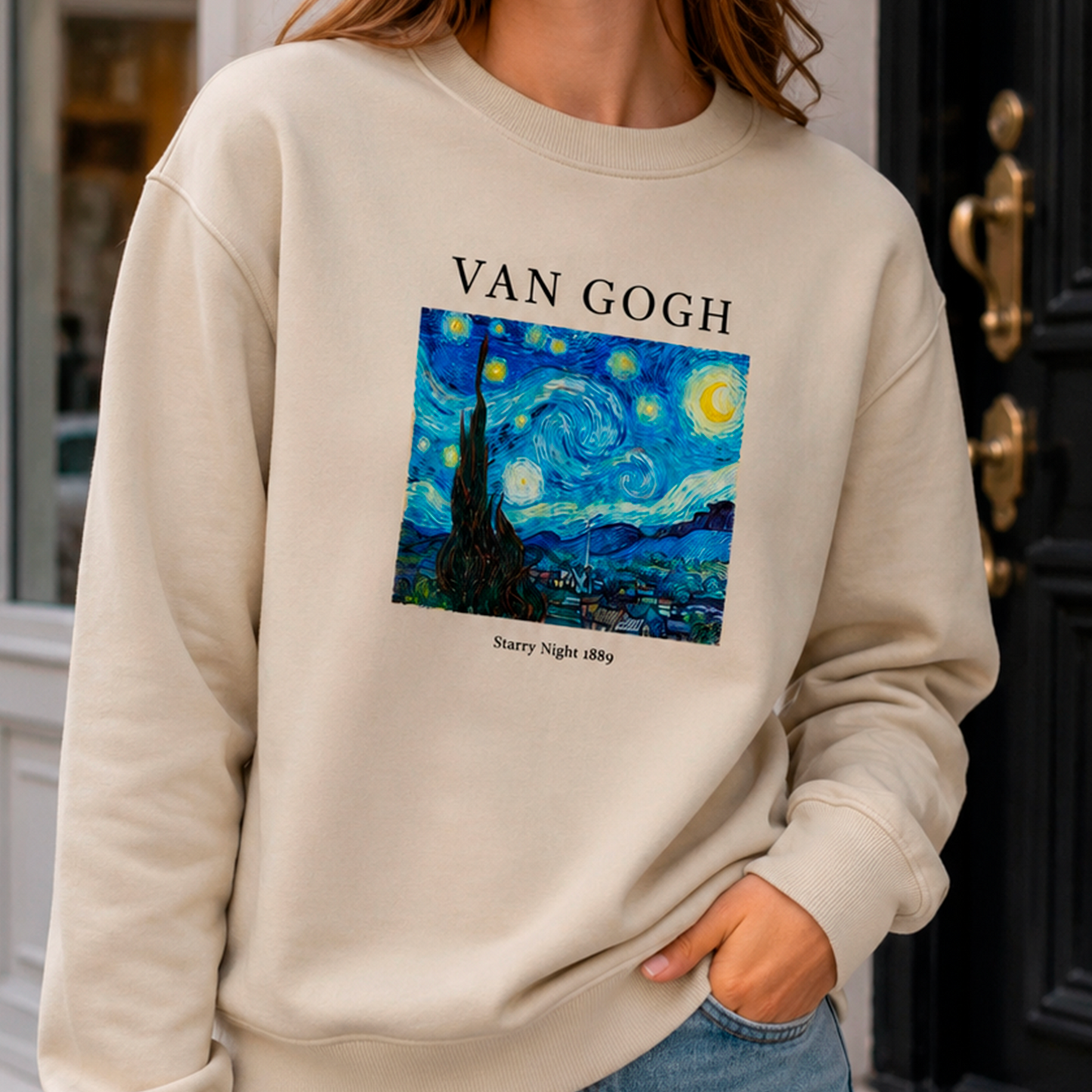 Polerón polo Arte Van Gogh - Starry Night 1889
