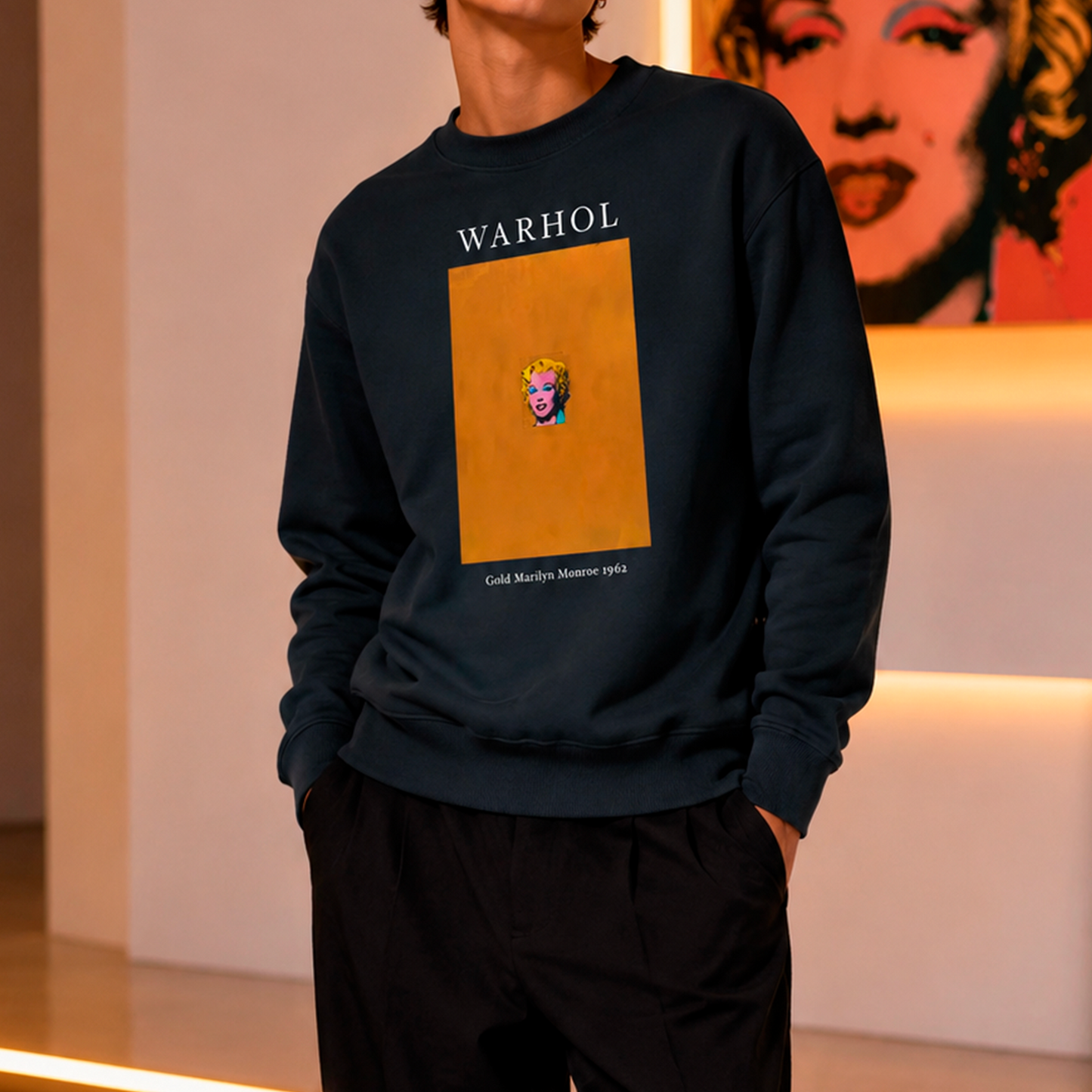 Polerón polo Arte Andy Warhol - Gold Marilyn Monroe 1962