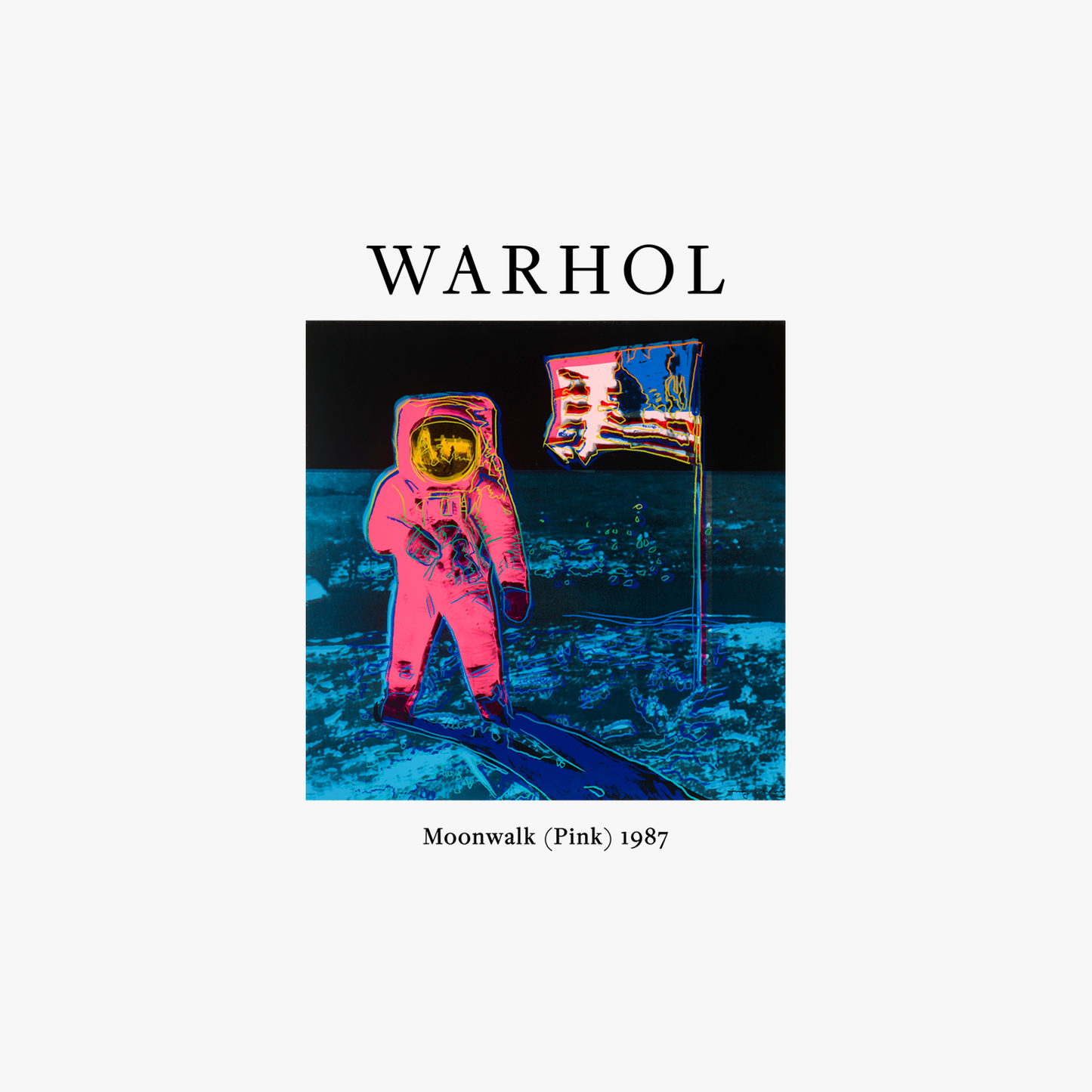 Polerón polo Arte Andy Warhol Moonwalk (Pink) 1987