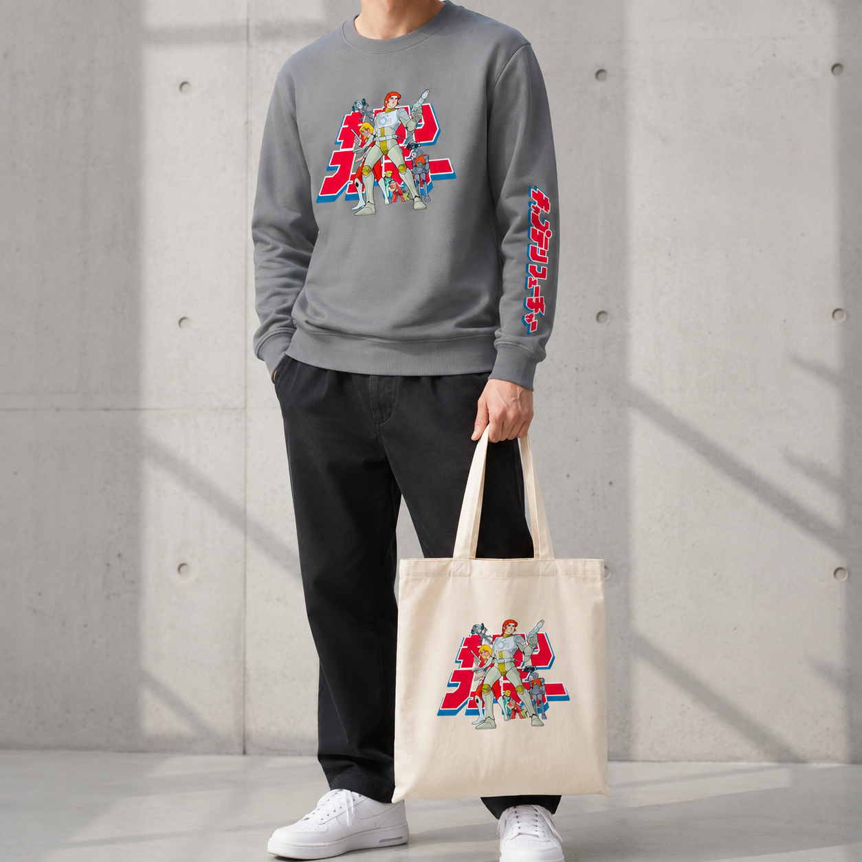 Kit polerón polo lona bag  Capitán Futuro — Tripulación espacial