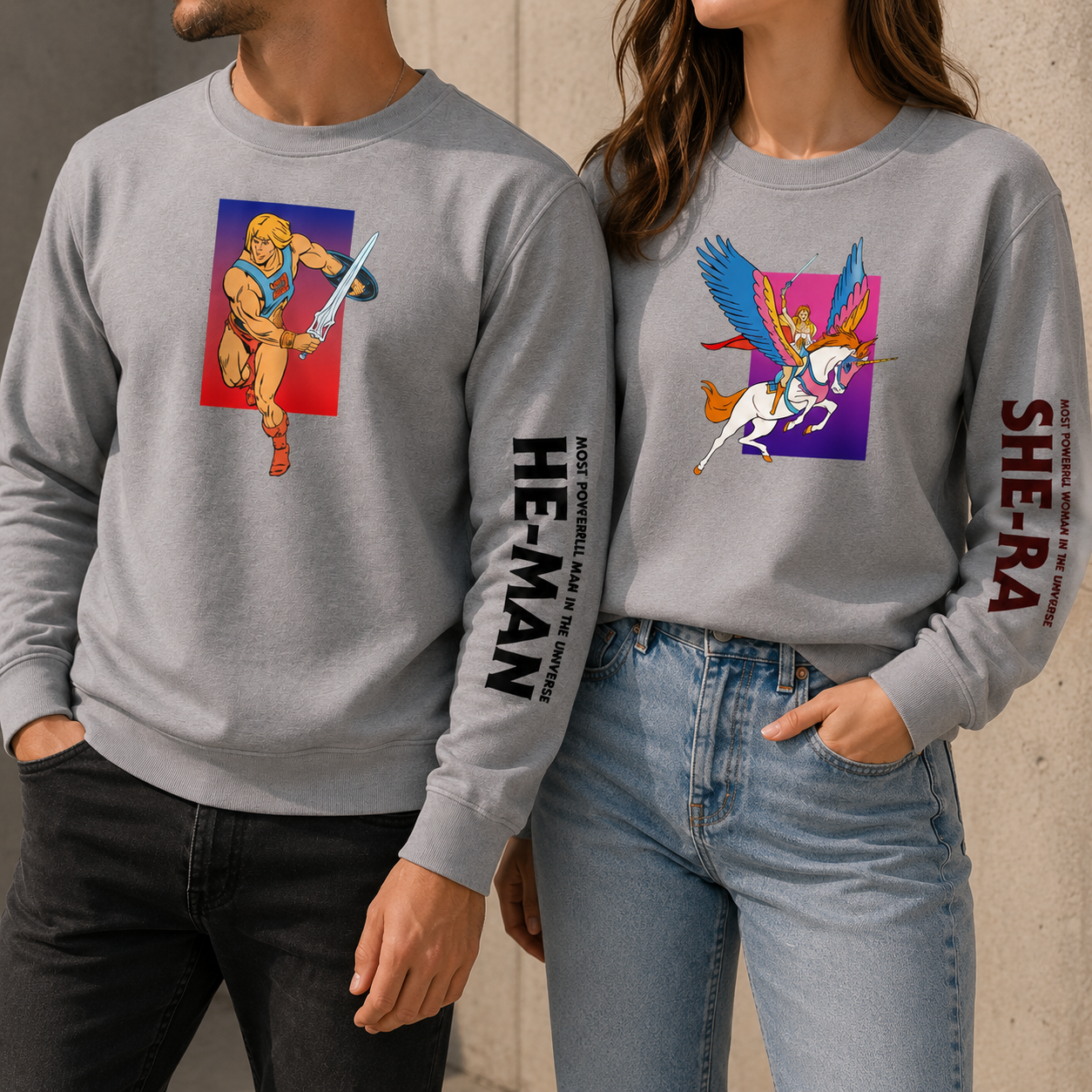 Kit Dúo Polerones Polo He-Man y She-Ra